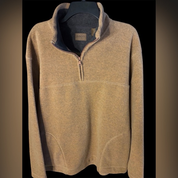St. John's Bay Other - Men's large St. John's Bay long sleeve quarter zip brown fleece winter top